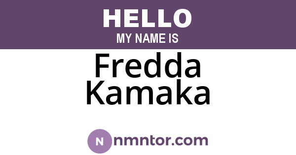 Fredda Kamaka