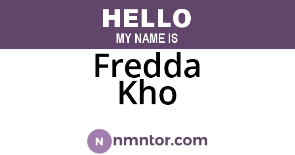 Fredda Kho