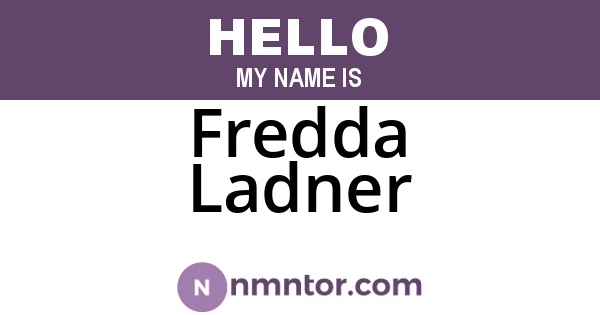 Fredda Ladner