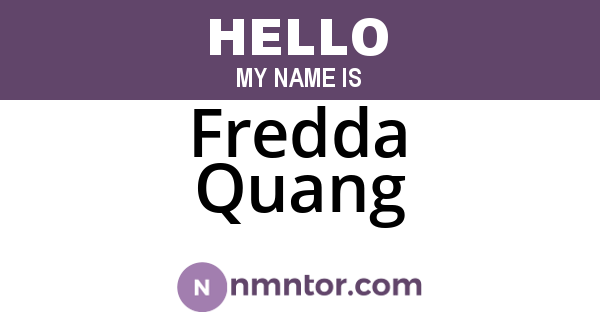 Fredda Quang