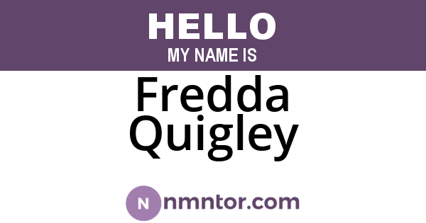 Fredda Quigley