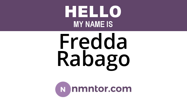 Fredda Rabago