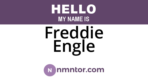 Freddie Engle