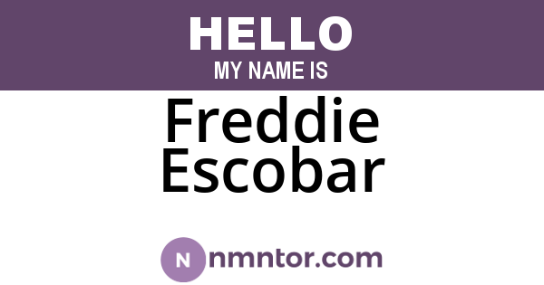 Freddie Escobar