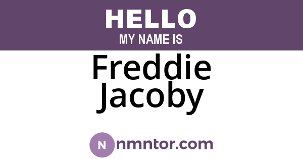 Freddie Jacoby