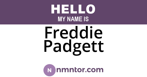 Freddie Padgett