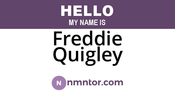 Freddie Quigley