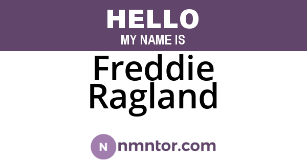 Freddie Ragland