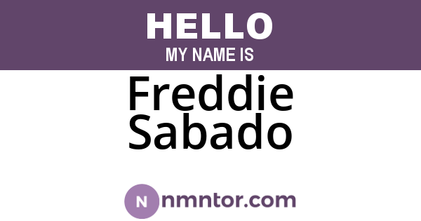 Freddie Sabado