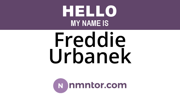 Freddie Urbanek