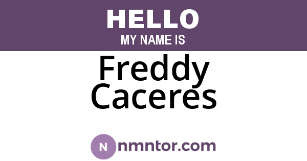 Freddy Caceres
