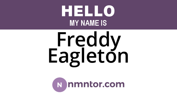 Freddy Eagleton