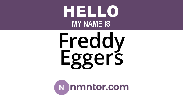 Freddy Eggers