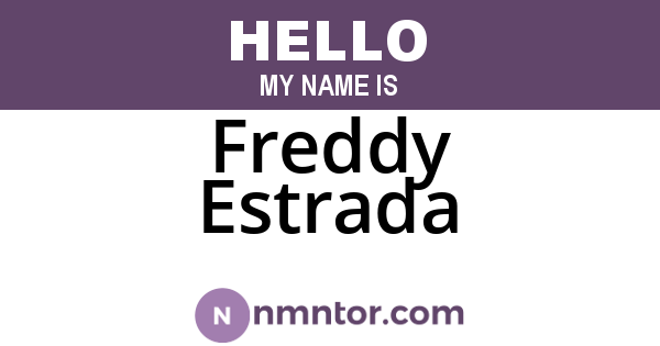 Freddy Estrada