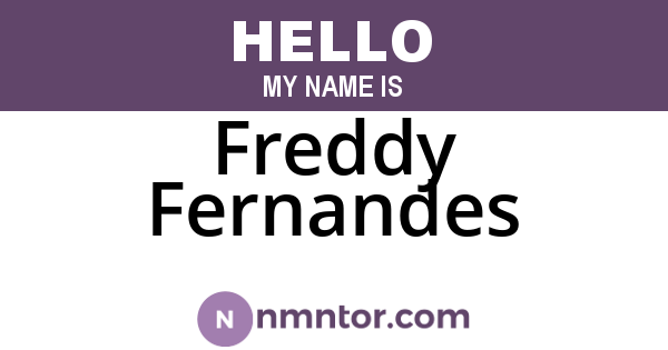 Freddy Fernandes
