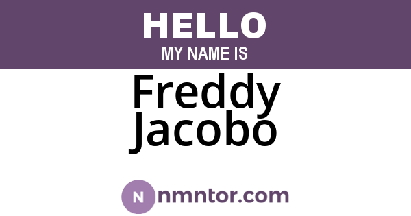 Freddy Jacobo