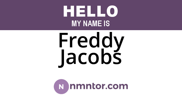 Freddy Jacobs
