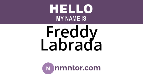 Freddy Labrada