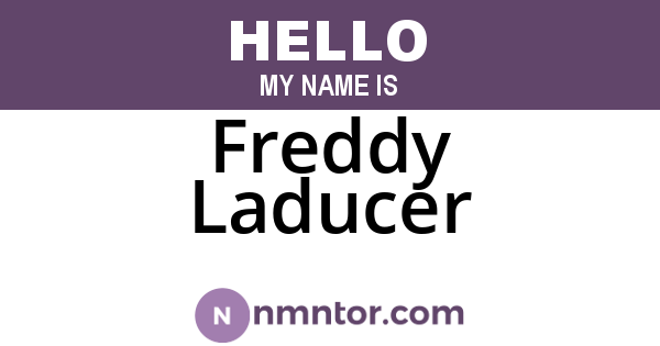 Freddy Laducer