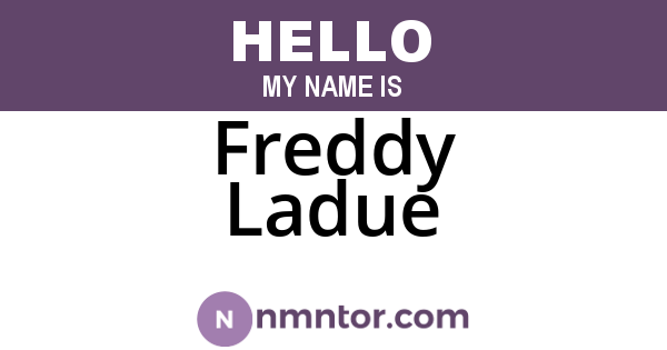 Freddy Ladue