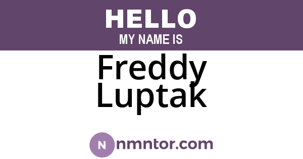 Freddy Luptak
