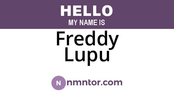 Freddy Lupu