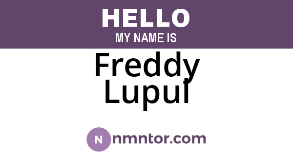 Freddy Lupul