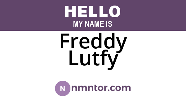 Freddy Lutfy