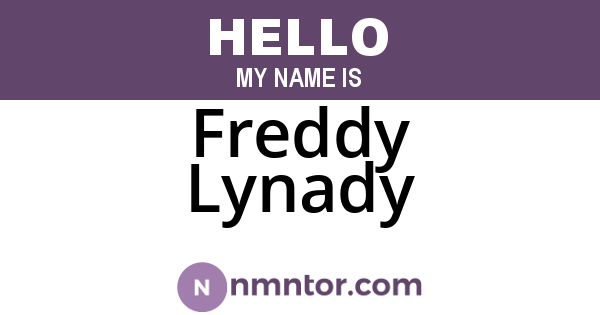 Freddy Lynady