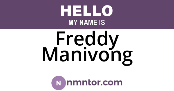 Freddy Manivong