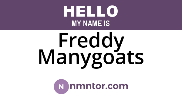 Freddy Manygoats