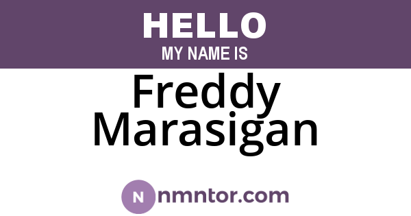Freddy Marasigan