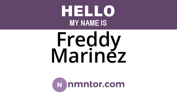 Freddy Marinez