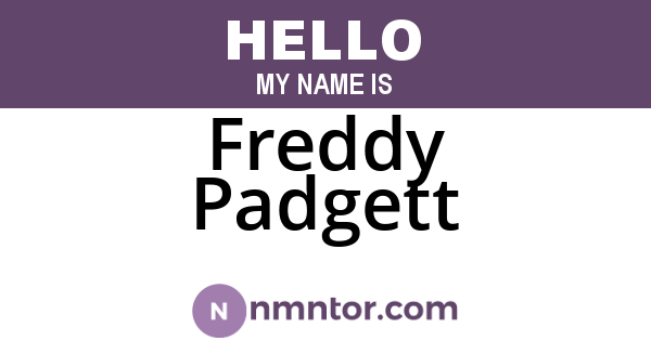 Freddy Padgett