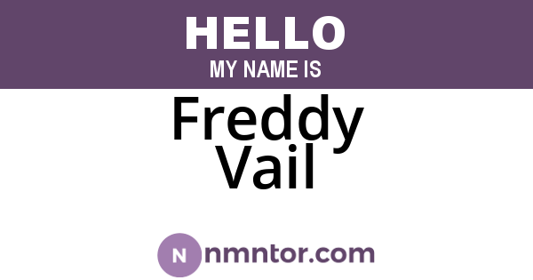 Freddy Vail