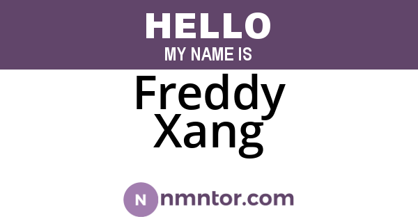 Freddy Xang