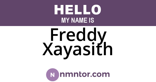 Freddy Xayasith