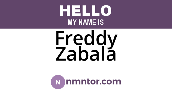 Freddy Zabala