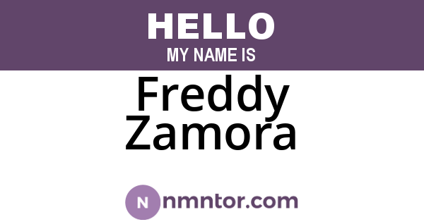 Freddy Zamora