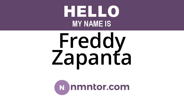 Freddy Zapanta