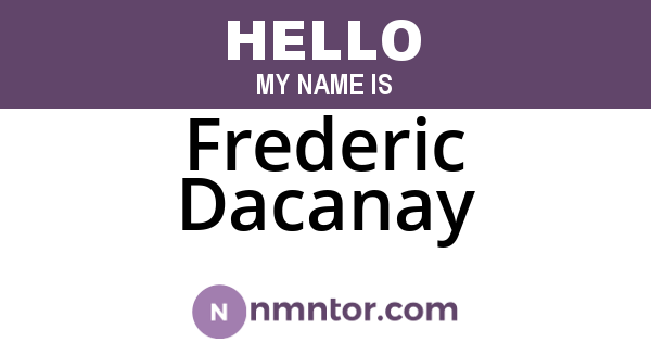 Frederic Dacanay