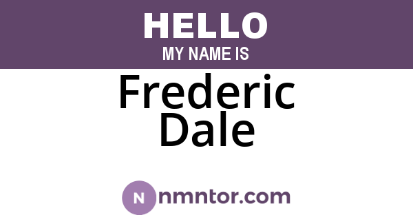 Frederic Dale