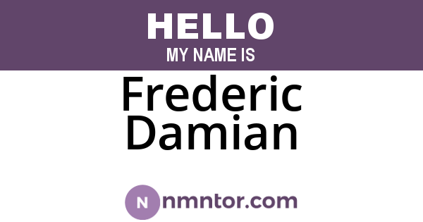 Frederic Damian