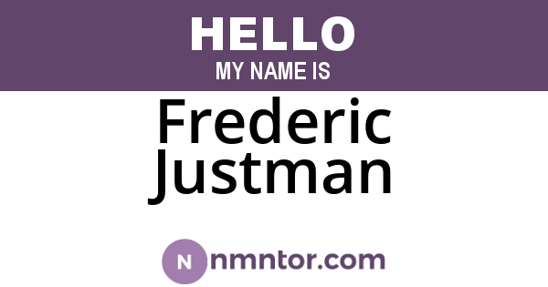 Frederic Justman
