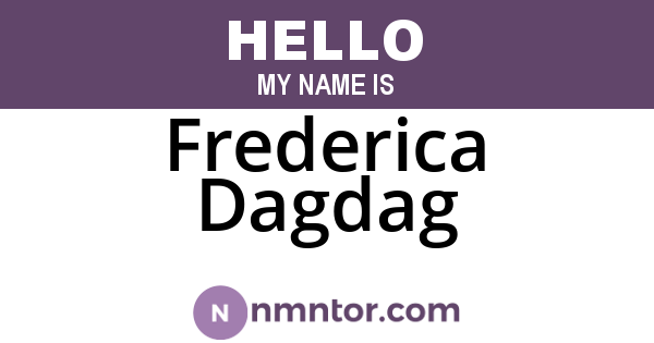 Frederica Dagdag