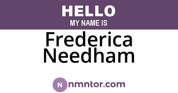 Frederica Needham