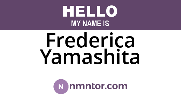Frederica Yamashita