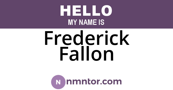 Frederick Fallon
