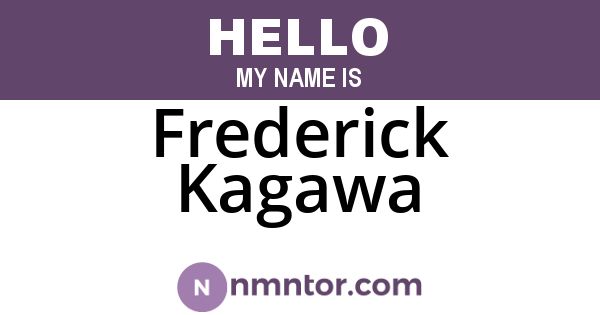 Frederick Kagawa