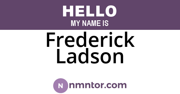Frederick Ladson